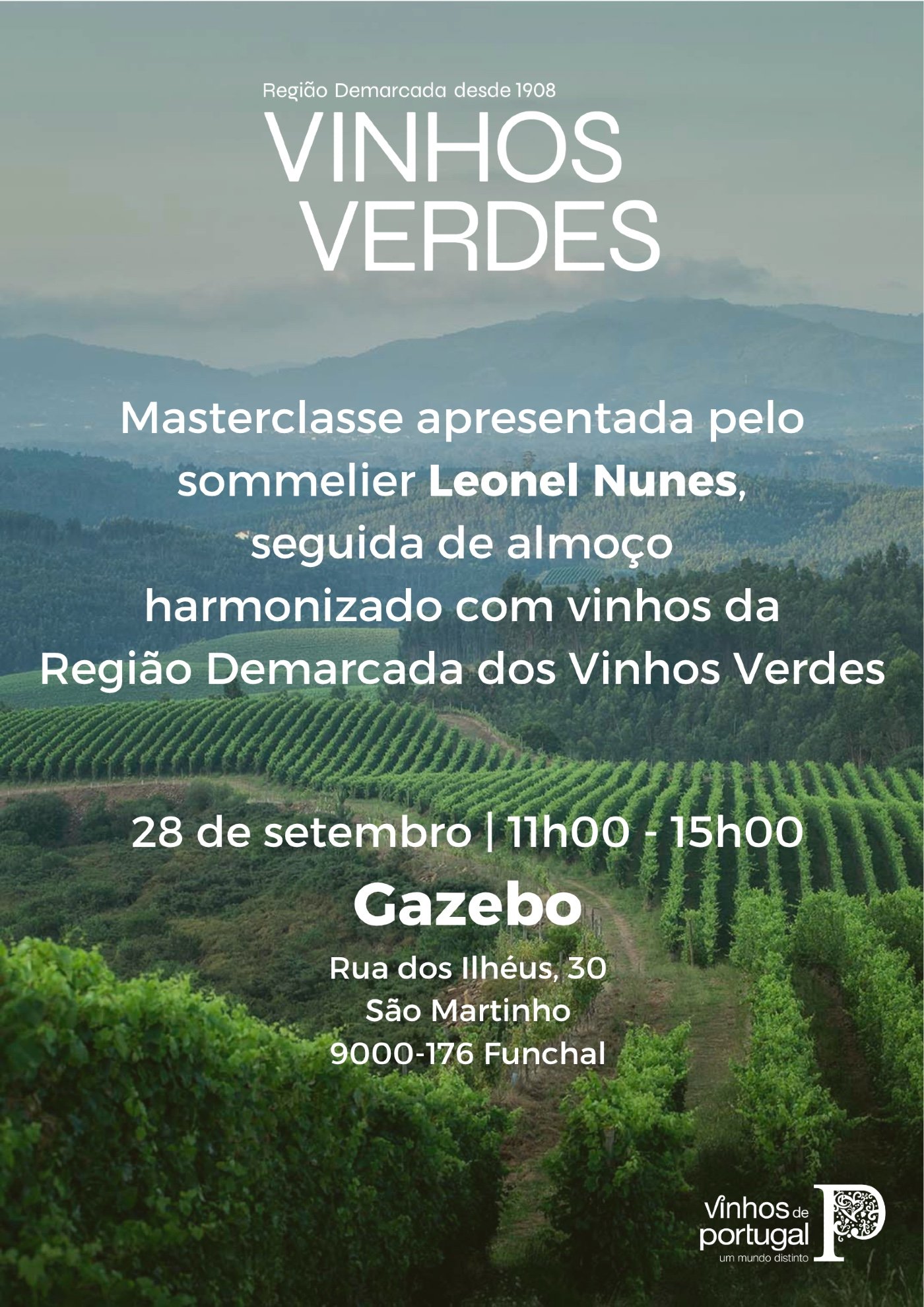 Masterclass da Regi&atilde;o Demarcada dos Vinhos Verdes na Madeira