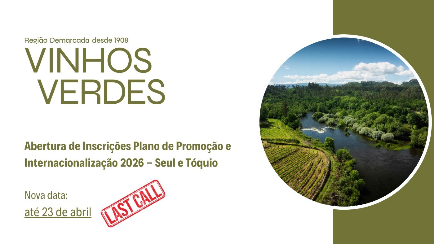 &Uacute;ltimas vagas para participa&ccedil;&atilde;o nas Provas Anuais da Regi&atilde;o Demarcada dos Vinhos Verdes em Seul e em T&oacute;quio